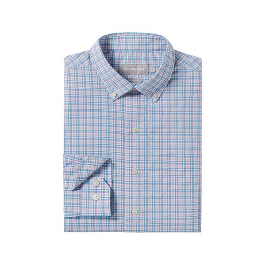 Southern Shirt Men's Briarstone Plaid Long Sleeve Shirt Liberty front