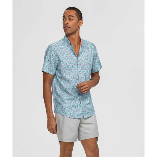 The Southern Shirt Men's Lets Flamingle Baja Shirt