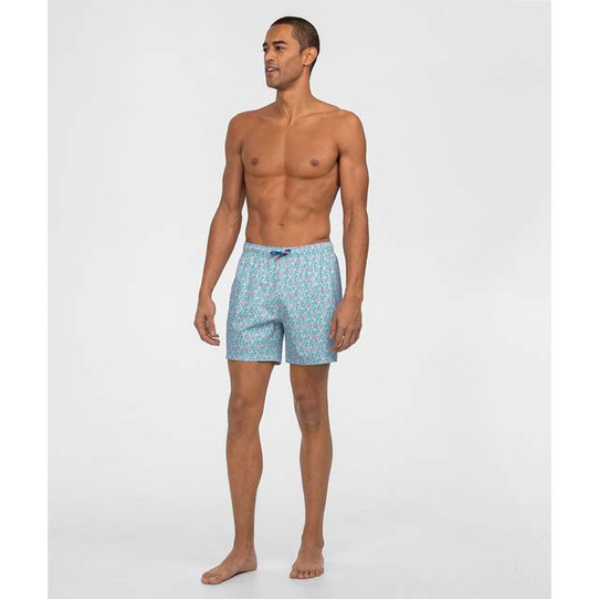 Southern Shirt Men's Lets Flamingle Swim Shorts back view