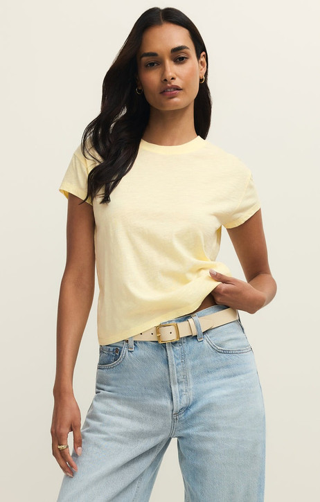 Z Supply Women's Modern Slub Tee in Pineapple