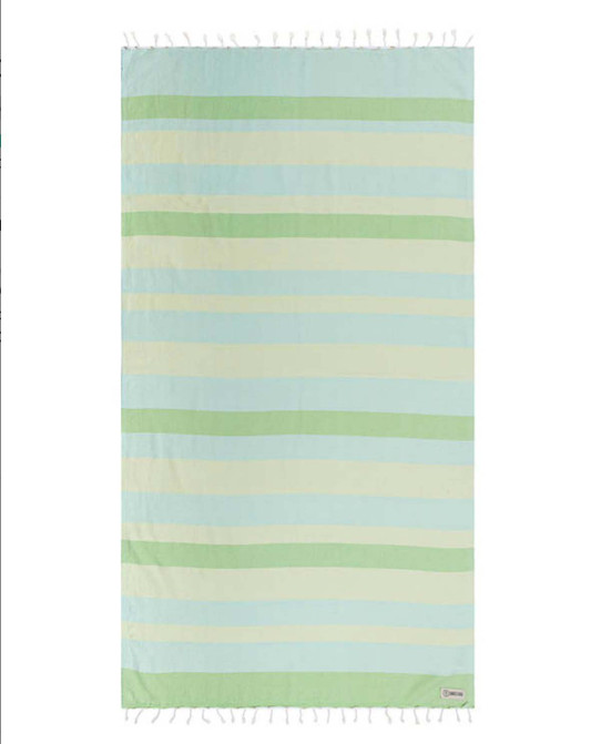 Sand Cloud Peppermint Stripe Beach Towel rolled view