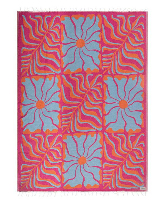 Sand Cloud Painted Daisies 57x76 Beach Towel
