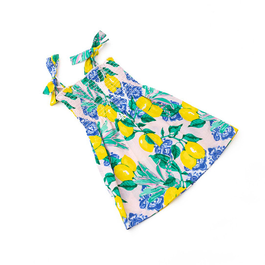 Shade Critters Girls' Citrus Smocked Dress