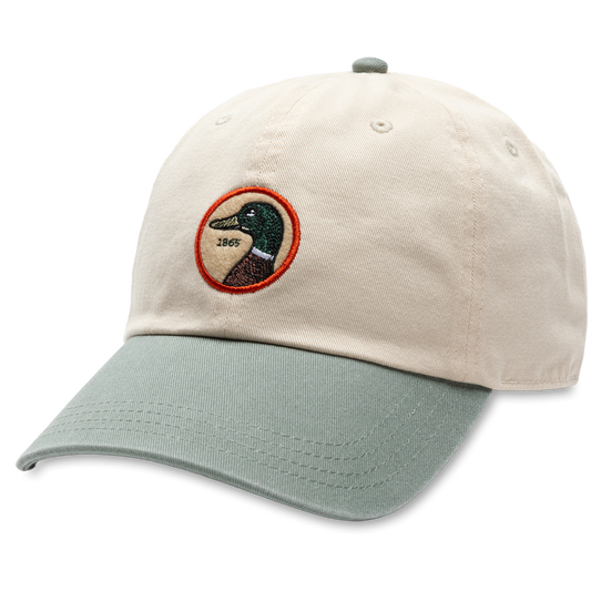 Duck Head Men's Circle Patch Twill Hat - Cream