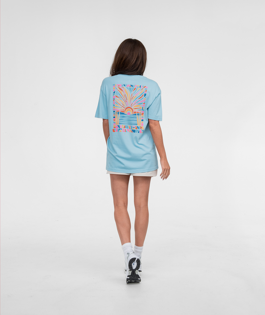 Southern Shirt Women's Pieces Paradise Tee in Sky Blue