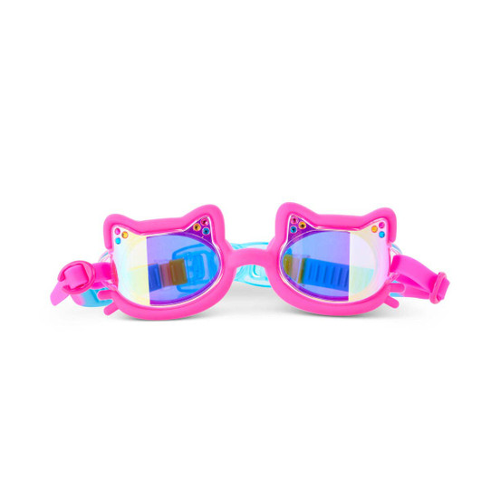 Bling2o Girls' Flexi Feline Swim Goggles in Jelly Beans Pink back view