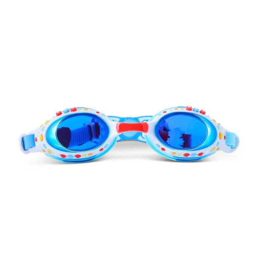 Bling2o Kids' USA Gemstones Swim Goggles in Red, White, and Sparkles detail view