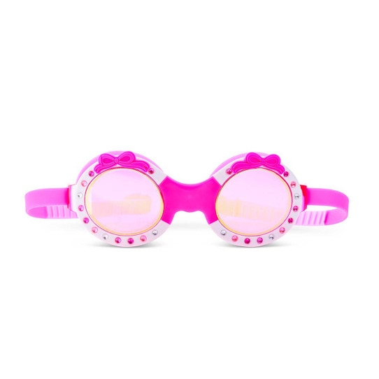 Bling2o Girls' Ribbon Glam Swim Goggles in Bow Dazzle Pink
