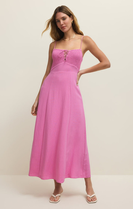 Z Supply Women's Granada Airy Gauze Maxi Dress in Spanish Rose