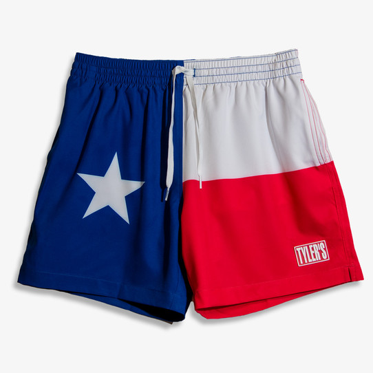 Chubbies x TYLER'S Men's Lone Star State Classic Swim Trunks The Chubbies x Tyler's Men's Lone Star State Classic Swim Trunks front view