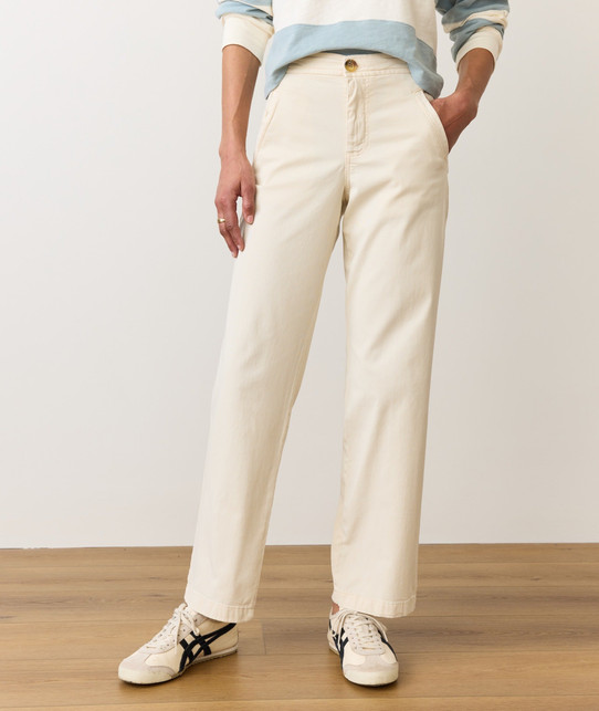 Marine Layer Women's Saturday Pants in Papyrus