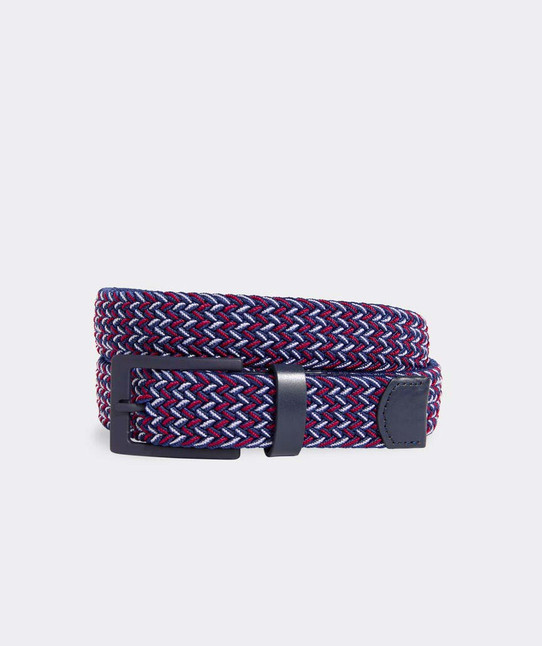 Vineyard Vines Men's Performance Flecked Bungee Belt in Multi full view