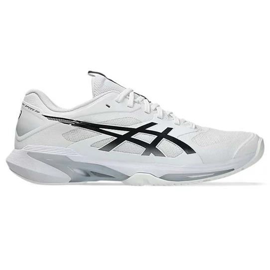 Asics Men's Solution Speed FF 4 Tennis Shoes in White and Black right side