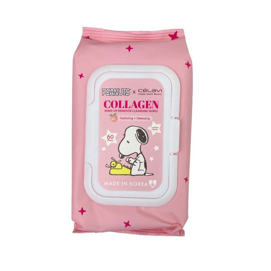 Peanuts Collagen Make-Up Remover Cleansing Wipes