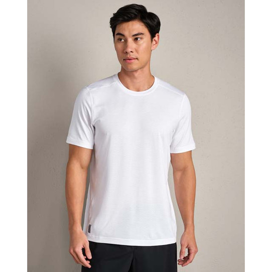 Rhone Men's Invictus Training Tee V2 White back view