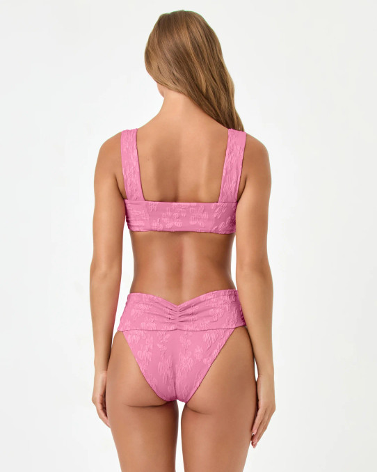 LSpace Women's Bardot Bikini Bottoms Hottest Pink detail view