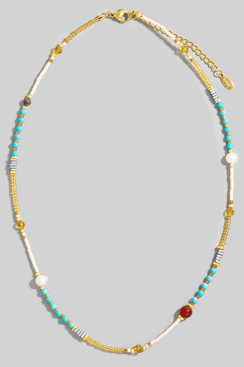 Assorted Pattern Beaded Necklace