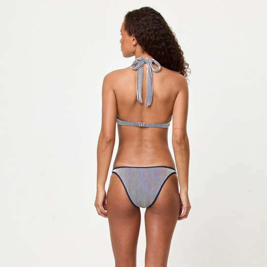 LSpace Women's Suzi Pucker Bikini Bottoms Midnight Blue back