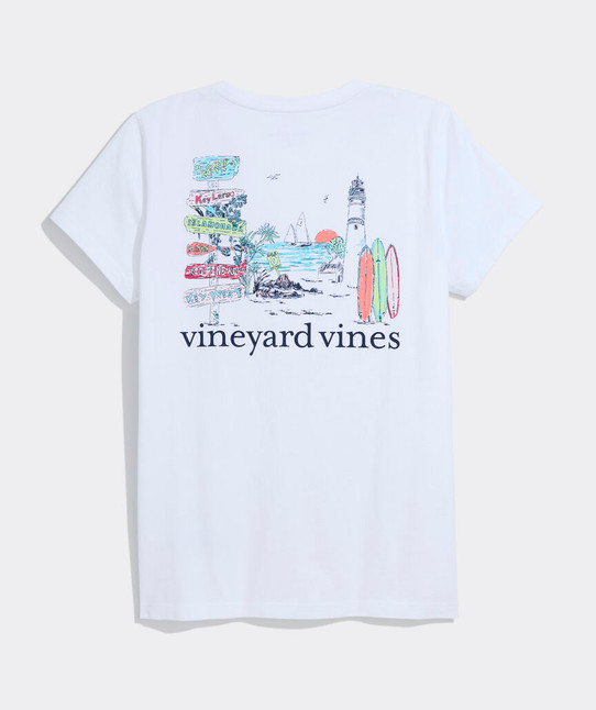 Vineyard Vines Women's Key West Scenic Tee