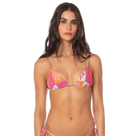 Maaji Women's Patch Play Zen Bikini Top Light Pastel Purple fit view