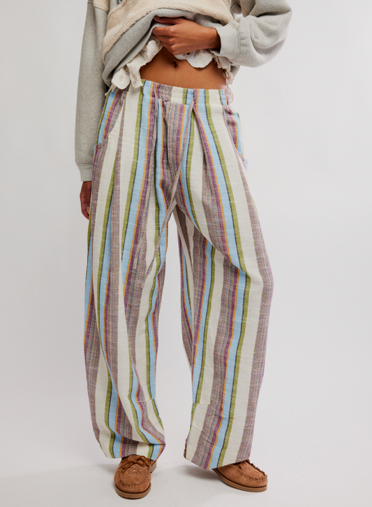 Free People Women's Chambers Laid Back Stripe Pant
