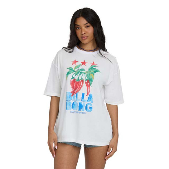 Billabong Women's Freshest Pick Heat Tee Salt Crystal full length