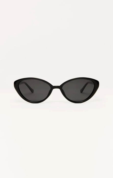 Z Supply Women's Nouveau Polarized Sunglasses in Polished Black - Grey Polarized