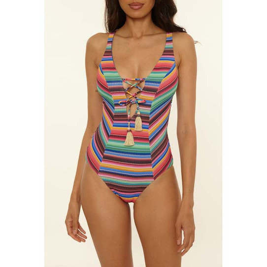 The Becca Women’s Vallarta One-Piece Swimsuit in Multi