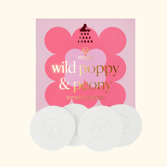 Musee Wild Poppy & Peony Shower Steamers