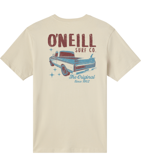 O'Neill Men's Open Road Classic Tee Light Khaki detail view