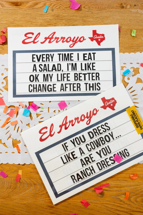 El Arroyo Disposable Placemats - Ranch Dressing