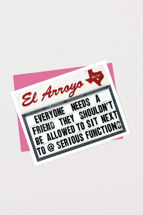 El Arroyo Serious Functions Greeting Card