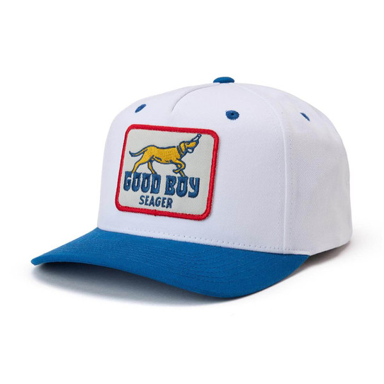 Seager Good Boy Hemp Snapback Hat - Blue/Cream