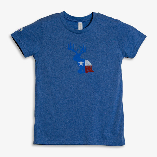 TYLER'S Kids' Jackalope Tee in Heather Royal