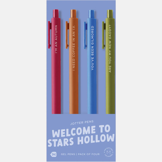 Talking Out Of Turn Welcome To Stars Hollow Pen Set six-piece collection