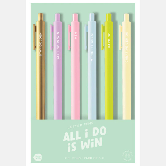 Talking Out Of Turn All I Do Is Win Pen Set product shot