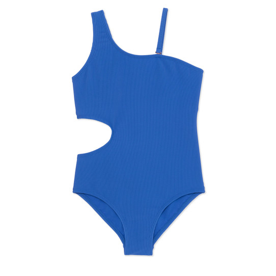 Raisins Girls' Aquarius FiFi One-Piece Swimsuit blue back view
