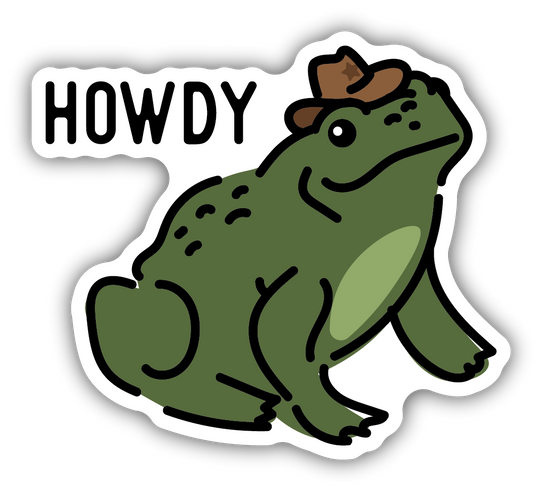 Stickers Northwest Howdy Frog Cowboy Sticker