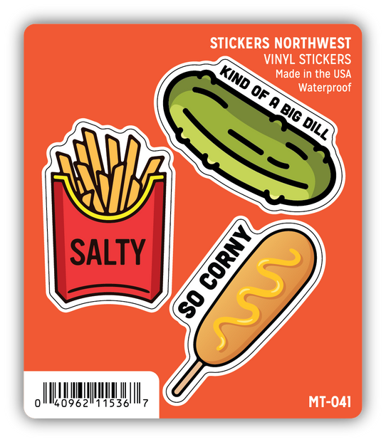 Stickers Northwest Mini Trio Sticker Pack Salty Foods front