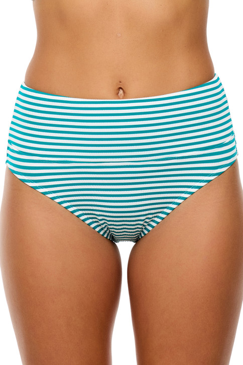 Next Women's Stripped Harmony High Waisted Bikini Bottom