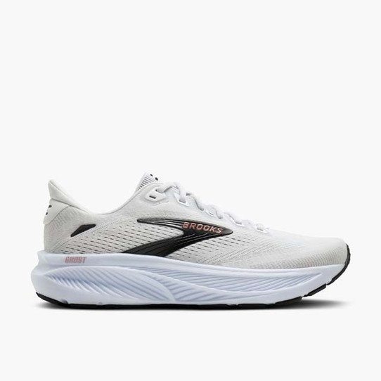 Brooks Women's Ghost 18 Road Running Shoes White and Black