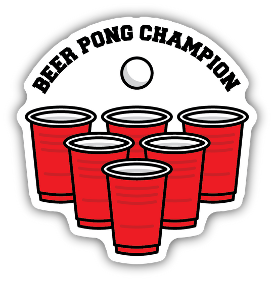 Stickers Northwest Beer Pong Champion Sticker front view