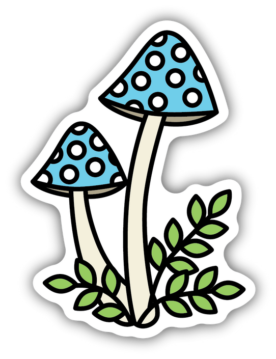 Stickers Northwest Blue Mushrooms Sticker