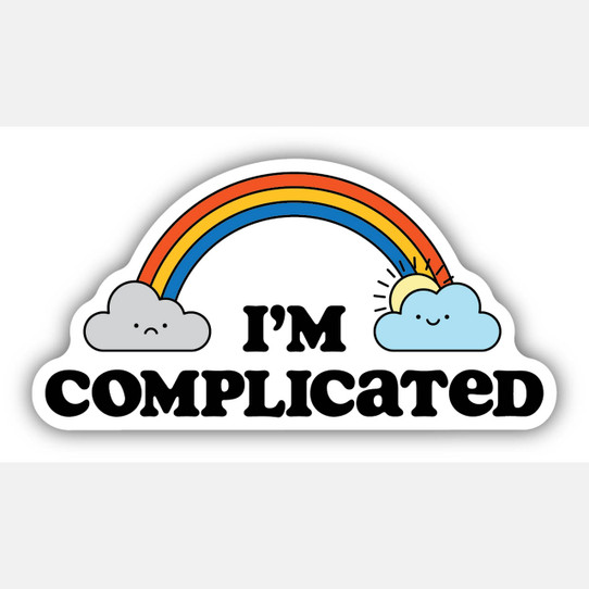 Stickers Northwest I'm Complicated Sticker 1966 LSTK
