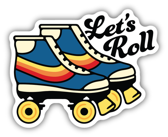 Stickers Northwest Let's Roll Sticker vintage design