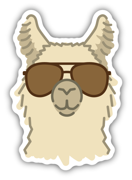 Stickers Northwest Llama Aviator Sticker
