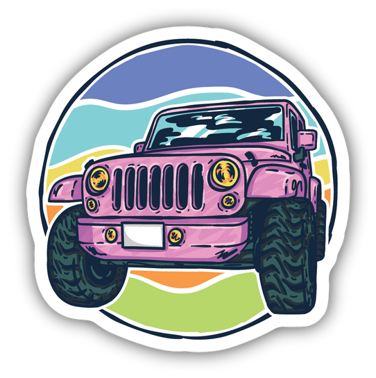 Stickers Northwest Pink Jeep Sticker
