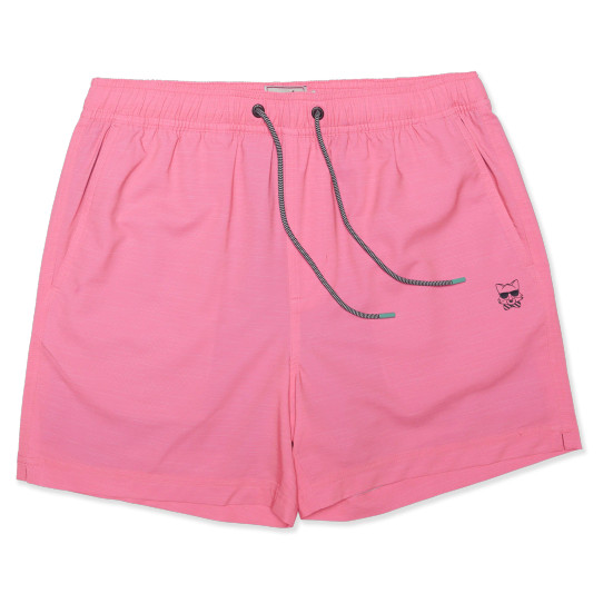 Party Pants Men's 5" Solid Happy Hour Shorts - Pink