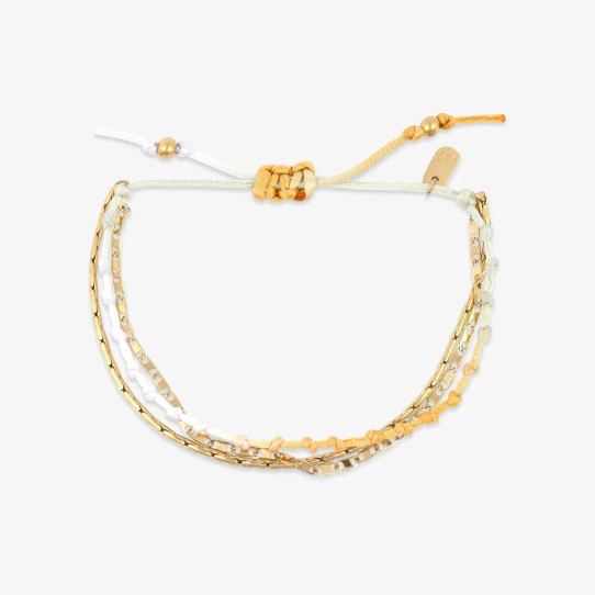Pura Vida Ombre Knot Layered Bracelet knot closure