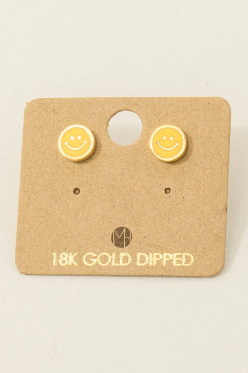 Smiley Face Stud Earrings